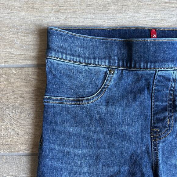 Spanx Jeans Women's Size Small Distressed Pull On Skinny Ankle Denim 20203R - Picture 3 of 16